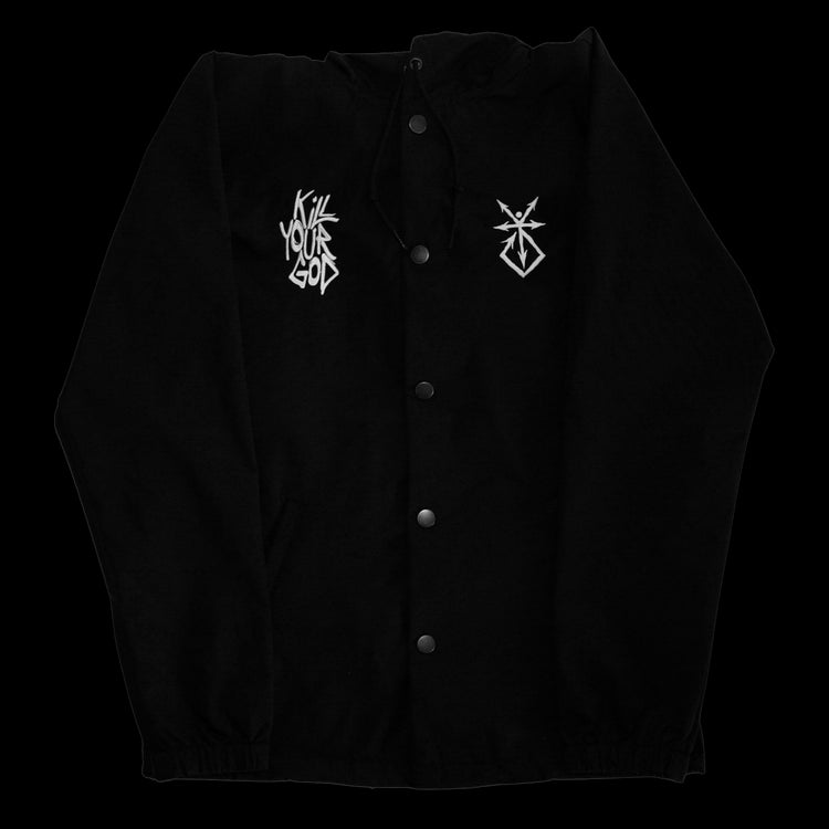 AHRIMANIC TECHNOLOGY II GLOW IN THE DARK EMBROIDERED HOODED WINDBREAKER - Kill Your God