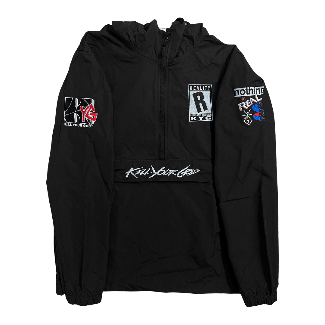 D.A.R.E. EMBROIDERED HOODED ANORAK WINDBREAKER - Kill Your God