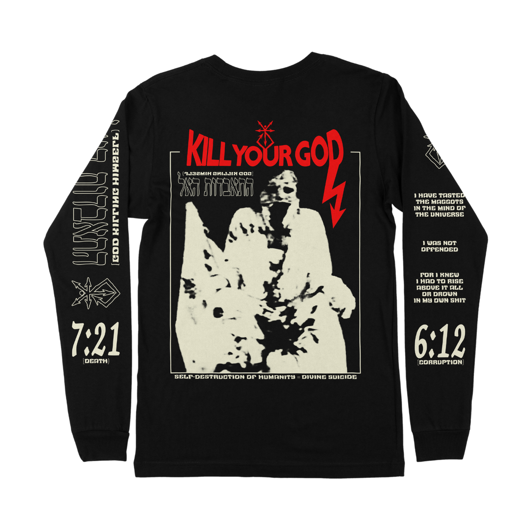 DIVINE SUICIDE GLOW IN THE DARK L/S SHIRT [BLACK] - Kill Your God