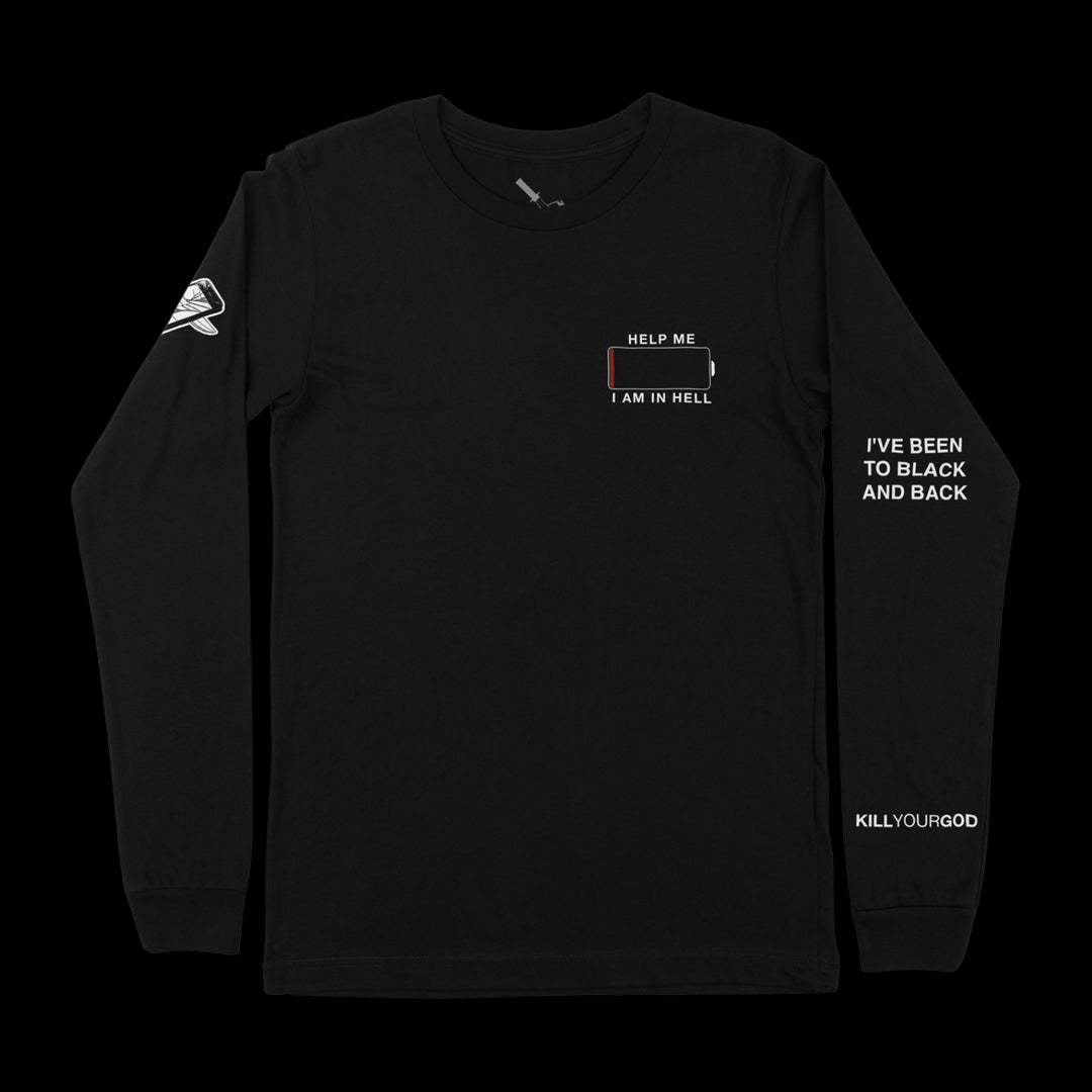 HELP ME I AM IN HELL 2021 L/S SHIRT - Kill Your God