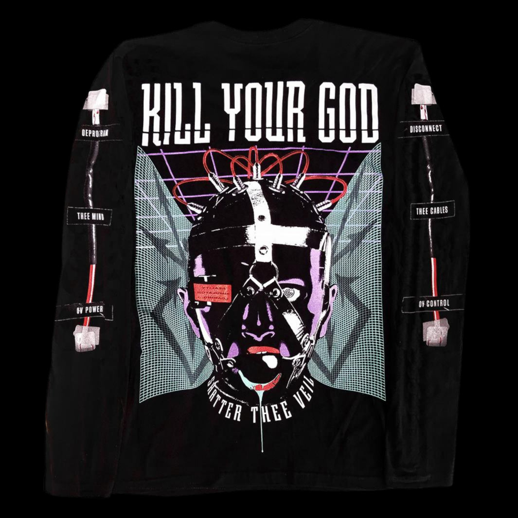 THEE CABLES OV CONTROL L/S SHIRT - Kill Your God