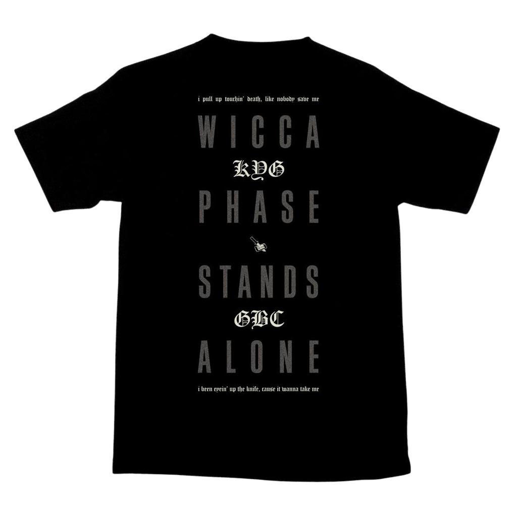 KILL YOUR GOD x WICCA PHASE SPRINGS ETERNAL: ALONE GLOW IN THE DARK & REFLECTIVE T-SHIRT - Kill Your God