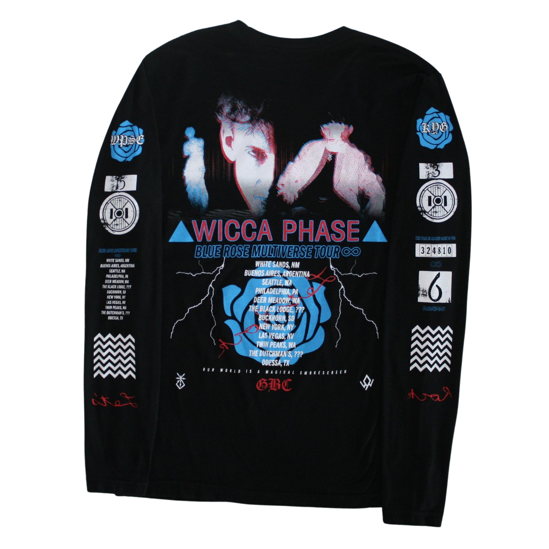 KILL YOUR GOD x WICCA PHASE SPRINGS ETERNAL: BLUE ROSE MULTIVERSE TOUR L/S SHIRT - Kill Your God
